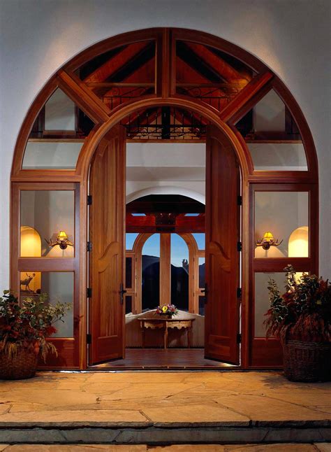 Entrance Wood Arch Design For Hall