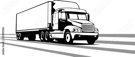 Tractor Trailer Vector Illustration - Buy this stock vector and explore similar vectors at Adobe ...