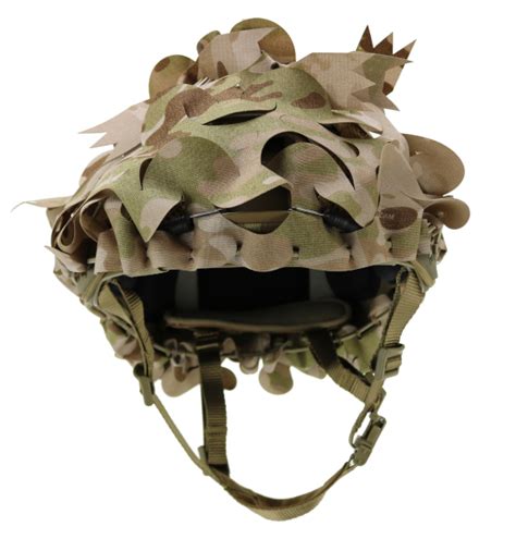 Multicam Arid™ Predator Ghillie™ Helmet Cover | Beez Combat Systems