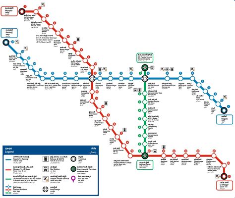 Hyderabad Metro Map - Hyderabad City