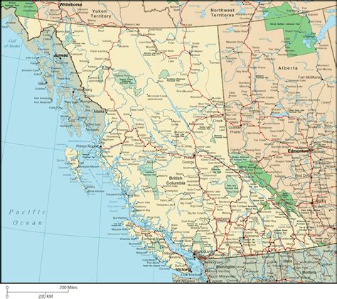 British Columbia Map - Detailed Map of British Columbia