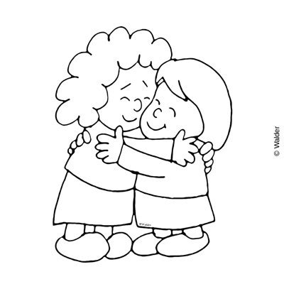 Hug Clipart Black And White