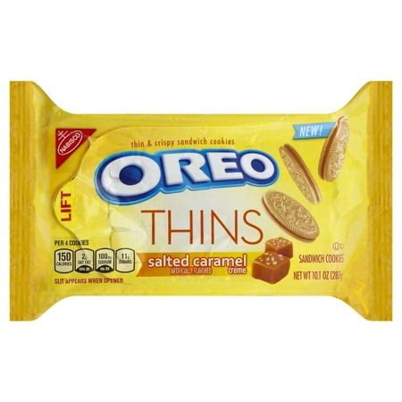 Oreo Thins Salted Caramel Crème Cookies, 10.1 oz - Walmart.com