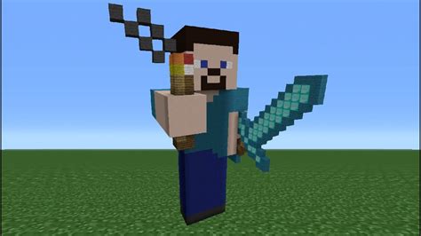 Minecraft Steve Statue