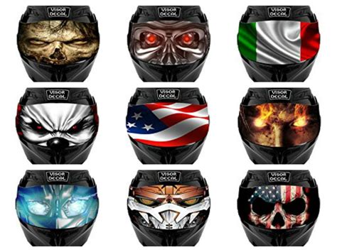 Motorcycle Helmet Visor Decalscoolesthelmet Visor Stickers - Latest News