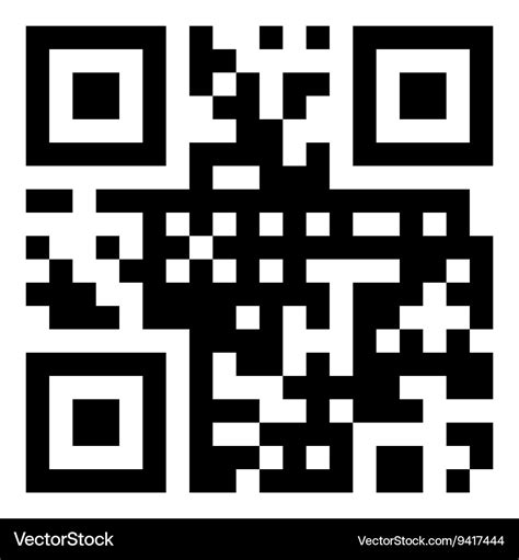 Sample qr code Royalty Free Vector Image - VectorStock