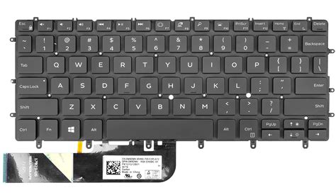 Laptop Keyboard For Dell XPS 13 9370 XPS 13 9380 With Backlit And White Color P/N: PK1320C2B01 ...