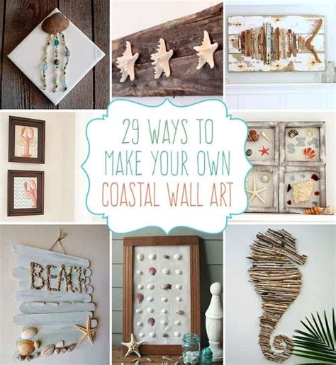 29 Beach Crafts: Coastal DIY Wall Art - Crafts by Amanda