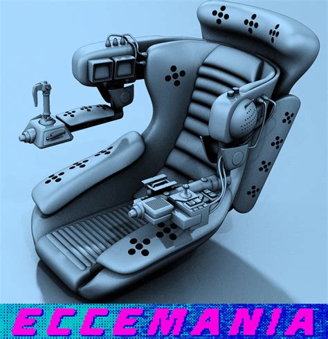 Eccemania Futuristic Car Interior | CGTrader