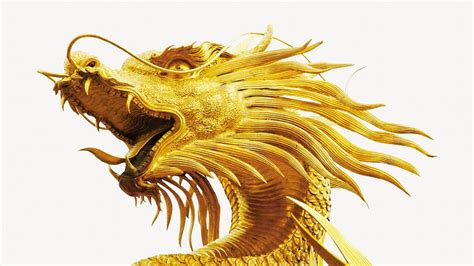 Gold dragon statue, isolated image | Free Photo - rawpixel