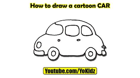 How to draw Cartoon CAR - YouTube