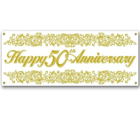 50th Anniversary Sign Banner by, 50th Anniversary Sign Banner. Say ...