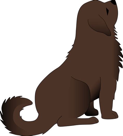 Clipart - Brown dog