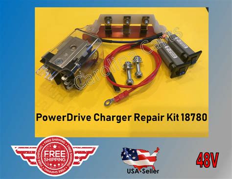 Club Car PowerDrive Battery Charger Repair Kit Golf Cart 48 V 18780 - Golf Car Chargers