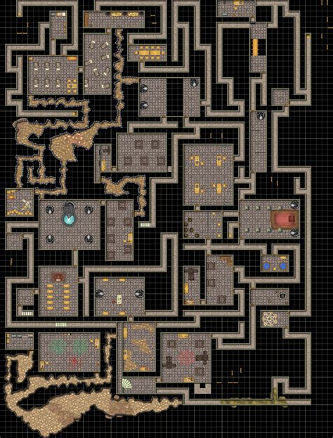 Yuan-ti dungeon made with Dungeon Painter Studio and donjon's map ...