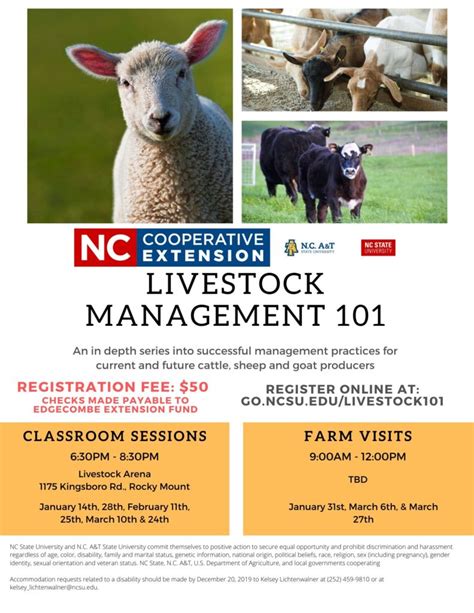 Livestock Management 101 | N.C. Cooperative Extension