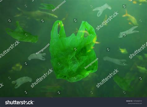 Plastic Bag Pollution Underwater Ocean Background Stock Photo 1470468572 | Shutterstock