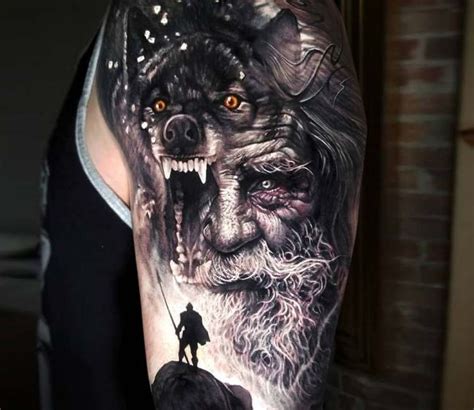 Odin tattoo by Arlo Tattoos | Post 24811 | Viking tattoos, Viking tattoo sleeve, Sleeve tattoos