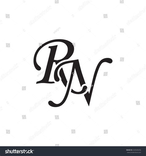 Rn Initial Monogram Logo Stock Vector 343549256 - Shutterstock