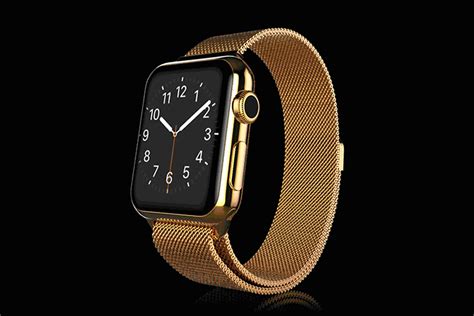 Gold Apple Watch 4 with Milanese strap | Goldgenie International