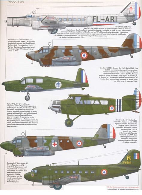 The French Air Force Of The “Armistice” 1940 To 1942. Transport ... | Fighter aircraft, Military ...