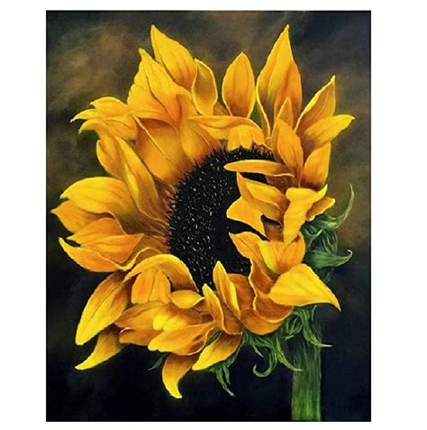 Acrylic Sunflower Painting