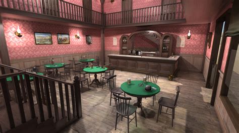 Western Saloon Interior