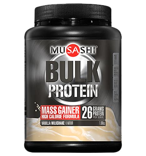 Musashi BULK Mass Gain Protein Powder - Vanilla | Australian Vitamins