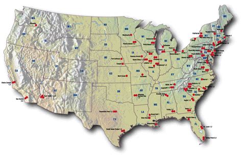 Free Printable United States Nuclear Power Plants Map - Map of Worlds