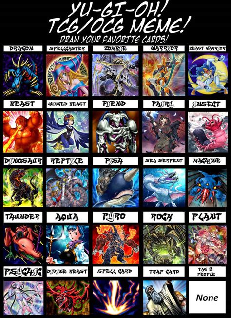 Favorite Yu-Gi-Oh Card Types by artdog22 on DeviantArt