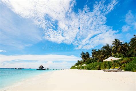 Beautiful Tropical Beach at Maldives Stock Photo - Image of summer, seaside: 178603408