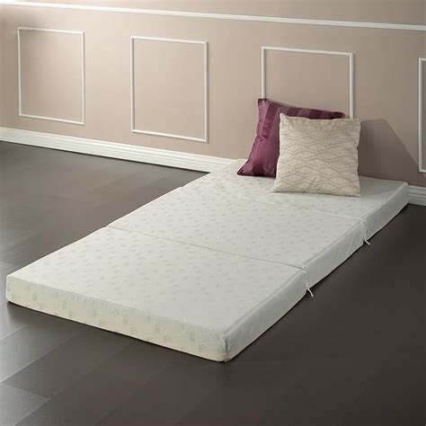 Zinus Memory Foam 4 Inch Tri-Fold Comfort Portable Folding Mattress or Floor Mat