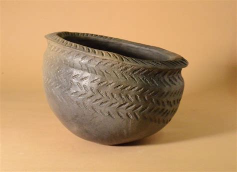 Neolithic Peterborough Impressed Ware Mortlake Pottery Bowl ...