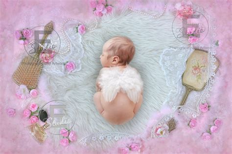 Baby girl pink background newborn announcement photo | Etsy in 2021 | Baby backdrop, Baby ...