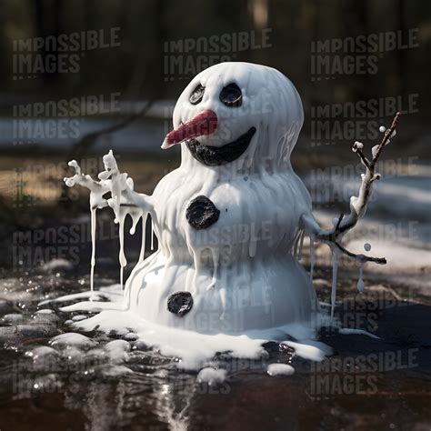 A melting snowman - Impossible Images - Unique stock images for ...