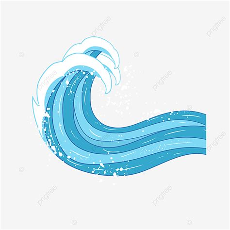 Ocean Waves Border Clipart Vector, Wave Clipart Wave Ocean Wave Blue Wave Two, Wave Two, Clipart ...