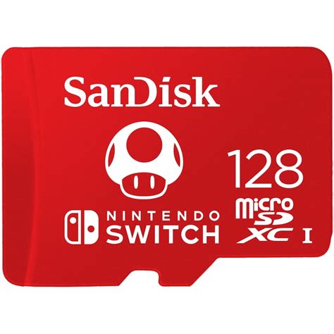 SanDisk 128GB microSDXC UHS-I Memory Card for Nintendo Switch, Red ...