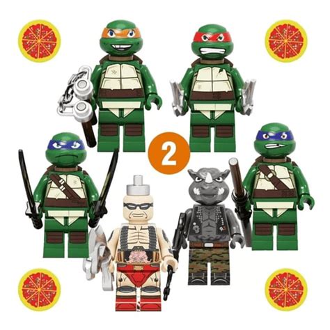 Set Tortugas Ninjas Turtles Mutante Tmnt Compatible Lego 2