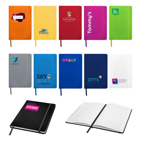 Logo Branded A5 Notebooks | MyEventBits.com | Custom printed with your logo in full colour