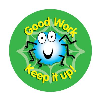 School Stickers: Good Work Keep It Up! - SuperStickers