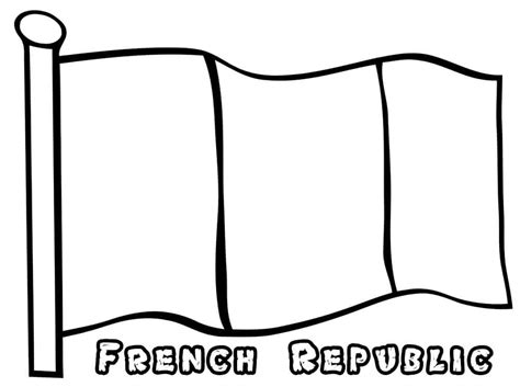 Printable Flag of France coloring page - Download, Print or Color Online for Free