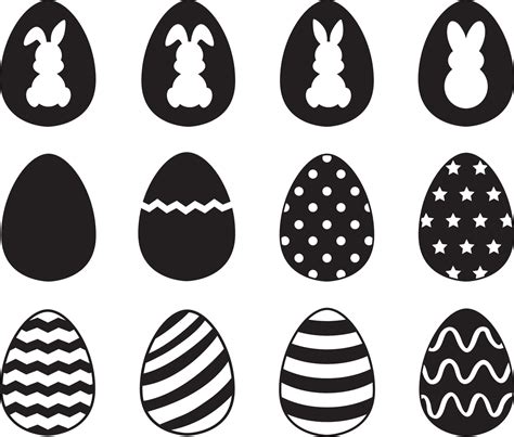 Easter Egg Bundle SVG, Easter 2023 Cut Files, Easter Egg Silhouette ...