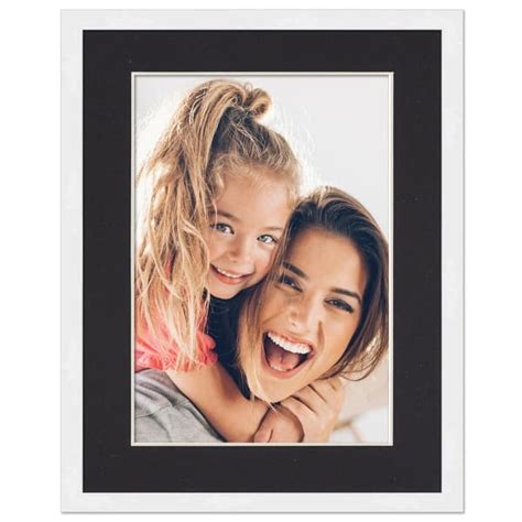 30x40 Frame with Mat - White 32x42 Frame Wood Made to Display Print or Poster Measuring 30 x 40 ...