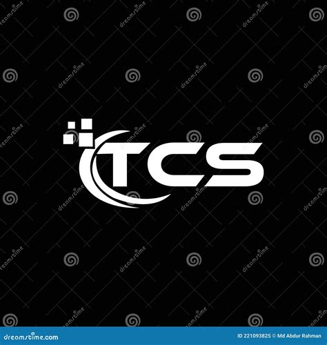 TCS Letter Logo Design On Black Background. TCS Creative Initials ...