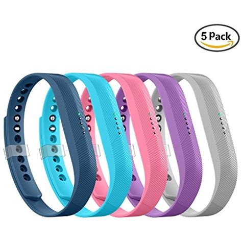 LEEFOX 12 Colors Fitbit Flex 2 Bands, Adjustable Fit Bit Flex 2 Accessories Silicon Replacement ...