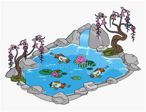 Free Fish Pond Clipart Image Transparent Download 28 - Fish Pond Clipart, HD Png Download - kindpng