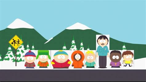 All main characters at the bus stop. : r/southpark