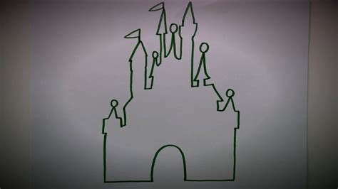 Cinderella Castle Drawing Outline - img-weed