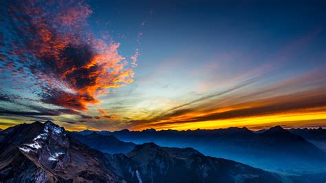 Mountain Sunset 4K Wallpapers - 4k, HD Mountain Sunset 4K Backgrounds on WallpaperBat