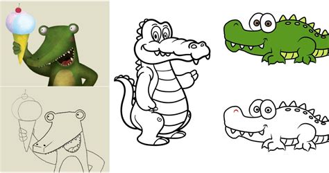 25 Easy Alligator Drawing Ideas - Draw an Alligator